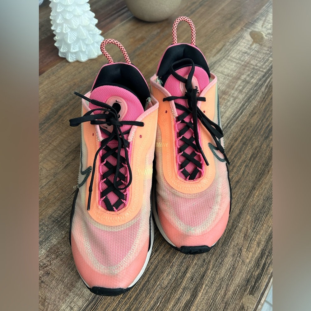 Nike Pink and Orange Athletic Shoes